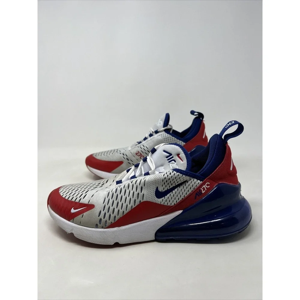 Nike Air Max 270 USA Mens Size 8 Running Shoes Sneakers Red White‎ Blue Olympic